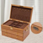 3 niveaux boîte à bijoux troisième Étage cadeau anneaux bijoux case 2 tiroirs 3 niveaux boîte à bijoux troisième Étage cadeau anneaux bijoux case 2 tiroirs