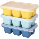 3 paquets mini moule � gla�ons avec couvercle, bac � gla�ons en silicone de 18 compartiment pour whisky, ...