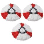 3 paquet (rouge) de recharge balai compatible vileda serpillre recharge / turbo compatible vileda 2en1 ...