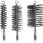 3 pcs brosses de ramonage chemin�e brosse de chaudi�re de chauffage m�tallique goupillon � tuyau de po�le ...