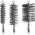 3 pcs brosses de ramonage chemin�e brosse de chaudi�re de chauffage m�tallique goupillon � tuyau de po�le ...