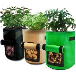 3 pcs sac  plantes 10 gallons plantes sac de croissance, sacs de plantation de lgumes avec rabat et ...