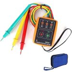 3 phase ac60v 600v appareil de mesure v�rificateur de rotation testeur de, sm - 852b �quip� de pinces ...