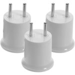 3 pi�ces adaptateur douille ampoule vers prise murale acv lot de r�sistant et conducteur cuivre compatible ...