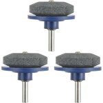 3 pi�ces aiguiseur de lame de tondeuse � gazon, lame tondeuse � gazon aiguiseur outil industriel de jardin ...