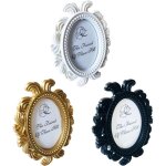 3 pi�ces cadres photo vintage, cadres photo de bureau, cadres photo ovales, pour la d�coration de la ...