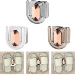 3 pi�ces chaussons �tag�re murale, support � pantoufles, auto - adh�sif porte chaussures mural, au mur ...
