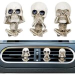 3 pi�ces diffuseur de parfum de voiture tableau de bord int�rieurs squelette auto sortie d'air clip de ...