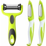 3 pi�ces �pluche - l�gumes multifonction 3 en 1 �plucheur rotatif 3 en 1 �plucheur de fruits �plucheur ...