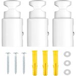 3 pi�ces fixation seche serviette, support seche serviette, kit fixation seche serviette, muraux pour ...