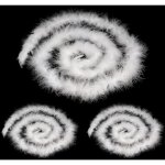 3 pi�ces guirlande plume blanche, 2m duveteuse guirlande noel blanche pour decoration noel de f�te et ...