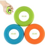 3 pi�ces hand grip strengthener, exerciseur de doigts en silico, hand grip, balle reeducation main, reeducatio ...