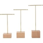 3 pices mode t - bar prsentoir support de support boucles d'oreilles suspendus organisateur ensemble ...