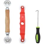 3 pices outil de roulement d'cran bois rouleau  cannelureet outil de rouleau en plastique et 3. 5 ...