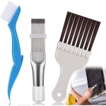 3 pices peigne aileron condensateur seche linge, peigne a ailette radiateur climatiseur brosse de nettoyage ...