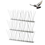 (3 pi�ces) pic anti pigeon en acier inoxydable 1 m�tres anti oiseaux pour effrayer corbeaux, moineaux, ...