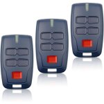 3 pi�ces t�l�commande pour portail bft mitto b rcb4, 433. 92mhz 4 boutons 4 canaux bleu rolling code ...