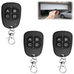 3 pi�ces telecommande universelle portail 433mhz, clonage garage porte telecommande cl�s � 4 boutons, ...