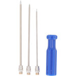 3 pi�ces trocart de b�tail en acier inoxydable distribution aiguille de d�gonflage de l'estomac �quipement ...