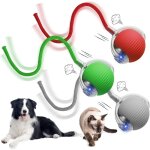 3 piezas balle interactive chien chat, jouet balle � rouler chien interactif smartball chat