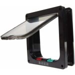 3 taille 4 positions chati�re chat chien serrure verrouillable rabat porte trappe pour animaux de compagnie ...