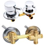 3 voies en voies mitigeur robinets de douche , laiton 10 cm , mitigeur d'eau chaude et froide , inverseur ...