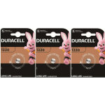 3 x duracell 1220 (3 ampoules de 1 batterie) 3 piles (cr1220) 3