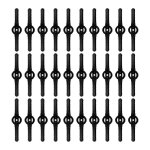 Lot de 30 lames coupe, bordures rechange plastique durable, pour tondeuse et d�broussailleuse(noir)