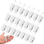 30 pcs pince rideaux, pince � rideau avec crochet en m�tal argent pour accrocher rideaux, rideaux de ...