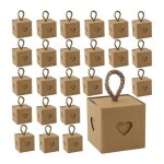 30 pices emballage cadeau boite, boite dragees mariage, boite cadeau carton, mini coeur kraft emballage ...