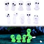 30 pi�ces de figurines en r�sine alien, glow in the dark ornaments, glow in the dark figurines alien, ...