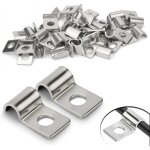 30 pi�ces fixation grillage rigide sur mur 5mm attache grillage rigide inoxydable colliers de serrage ...