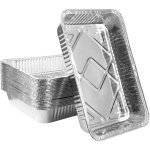 30 pices plateaux de cuisson en aluminium, 31 x 21 x 5cm plats  rtir jetables va au conglateur poles ...