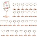 30 pices rose porte nom table, porte photo pince, porte photo sur pied, porte cartes de table pour mariages, ...