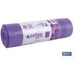 30 sacs poubelles parfumés à fermeture automatique de couleur violette (30 l) cofan 41003333 30 sacs poubelles parfumés à fermeture automatique de couleur violette (30 l) cofan 41003333