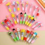 30 stylos � bille kawaii cute, ensemble stylo bille 4 couleurs, mini stylos, faciles � �crire, cadeaux ...