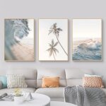 30 x 40 cm posters - paysage naturel de plage - tableau mural moderne sur toile - sans cadre - d�coration ...