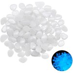 300 pices lumineuses, galets brillants dcoratifs galets lumineux cailloux artificiels blanc galets ...