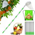 300cm cueille fruit telescopique cueilleur de fruits amovible perche cueille fruits cueille cerise, ramasse ...