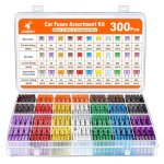 300pcs fusible voiture set, 160 mini fusibles pour auto + 90 moyenne fusible electronique pour voiture ...