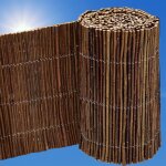 300x20 rouleau bordure de jardin en osier - bordure pelouse - clture flexible