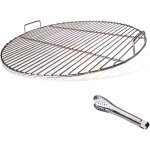 304 grille de barbecue ronde en acier inoxydable avec poignée, diamètre 54, 5 cm pour barbecue au charbon ... 304 grille de barbecue ronde en acier inoxydable avec poignée, diamètre 54, 5 cm pour barbecue au charbon ...