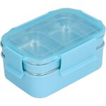 304 stainless steel lunch box, double layer lunch box, food storage with compartment for adults, kids, ...