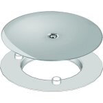 Wirquin - 30719719 dme en abs chrom pour bonde vacuation bonde de douche extra - plate, chrom
