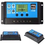 30a 12v / 24v contrleur de charge - pwm - rgulateur de panneau solaire port usb lcd affichage - sollbry ...