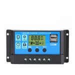 Memkey - 30a 12v / 24v contrleur de charge rgulateur panneau solaire de batterie intelligent avec 5v ...
