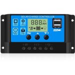 30a 12v / 24v contrleur de charge rgulateur panneau solaire de batterie intelligent pwm avec 5v double ...