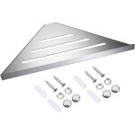 (30cm, argent) tagre de douche d?angle tagre en acier inox tagre murale triangulaire panier de ...