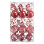 30pcs boules de nol 6cm dcoration arbre nol boule de nol en plastique ornement suspension dcorative ...