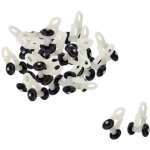 30pcs glisseur rail rideaux roulette crochet roue rideaux coulissant poulie pour fen�tre voilage galet ...